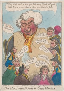 Das Familienoberhaupt in guter Laune von Thomas Rowlandson
