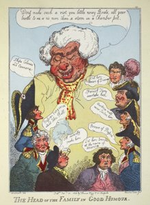 Das Familienoberhaupt in guter Laune von Thomas Rowlandson