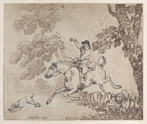 Der Jäger, 1785 von Thomas Rowlandson