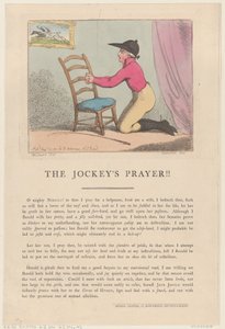 Das Gebet des Jockeys!!, 10. August 1801 von Thomas Rowlandson