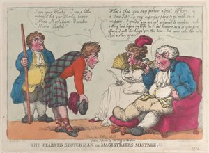 Der gelehrte Schotte oder der Fehler der Magistrate von Thomas Rowlandson