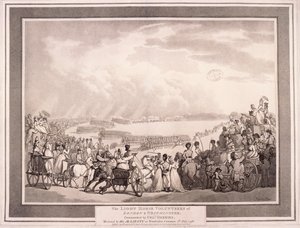 Die Leichten Kavallerie-Freiwilligen von London und Westminster von Thomas Rowlandson