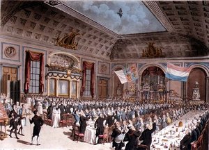 Das patriotische Abendessen im City of London Tavern von Thomas Rowlandson