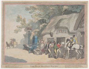 Das Postpferd (aus Das Leben eines Rennpferdes, oder Der hochmütige Renner) von Thomas Rowlandson