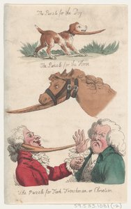 Das Rätsel für den Hund, das Rätsel für das Pferd, das Rätsel für Türken, Franzosen oder Chris..., 1808 von Thomas Rowlandson