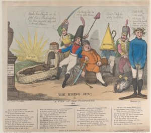 Die aufgehende Sonne oder Ein Blick auf den Kontinent, 28. August 1810 von Thomas Rowlandson