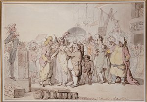 Der Verkauf englischer Schönheiten in Ostindien von Thomas Rowlandson
