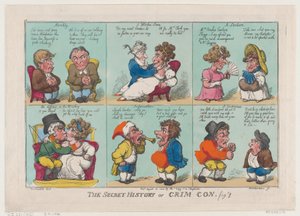 Die geheime Geschichte von Crim Con, Fig 1, 18. August 1808 von Thomas Rowlandson