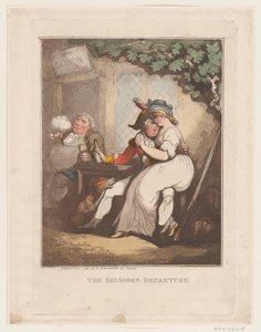 Der Abschied des Soldaten, 10. Oktober 1799 von Thomas Rowlandson