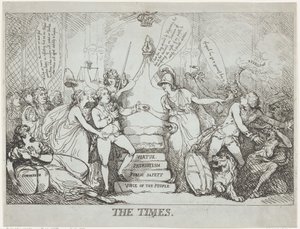 Die Zeiten, Dezember 1788 von Thomas Rowlandson