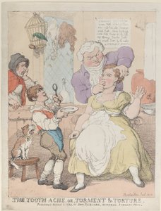 Der Zahnschmerz, oder, Qual & Folter, 1. August 1823 von Thomas Rowlandson
