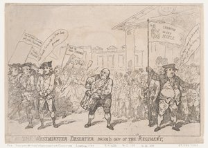 Der Westminster-Deserteur aus dem Regiment getrommelt, 18. Mai 1784