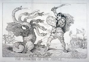 Der Champion des Volkes von Thomas Rowlandson