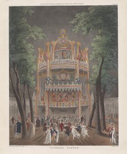 Vauxhall Garden, 2. Oktober 1809 von Thomas Rowlandson
