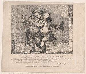 Die High Street hinaufgehen, Edinburgh Picturesque Beauties of Boswell, Teil der F..., 15. Mai 1786 von Thomas Rowlandson