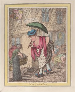 Nass unter den Füßen von Thomas Rowlandson