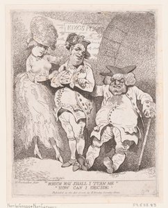 Wohin soll ich mich wenden, wie kann ich entscheiden von Thomas Rowlandson