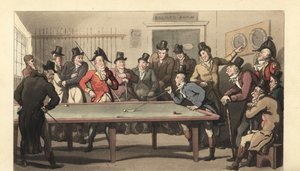 Junge englische Herren beim Billardspiel von Thomas Rowlandson