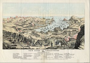 Die Belagerung von Sewastopol (1854-1855) - Sinclair, Thomas S. (ca. 1805-1881) - 1855 - Lithographie, Aquarell von Thomas S. Sinclair
