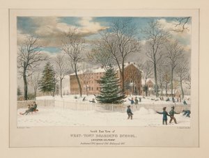 West-Town Internat (Südostansicht), Chester Co., Pa.