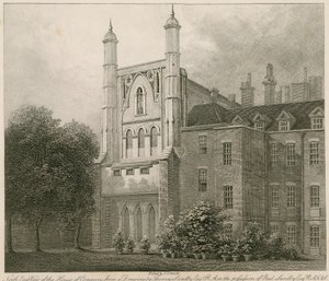Nordostansicht des Unterhauses nach einer Zeichnung von Thomas Sandby RA
