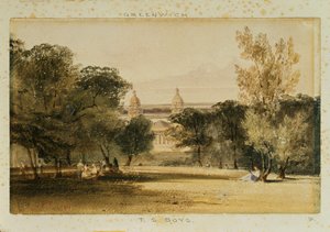 Greenwich Hospital vom Park aus, 1830