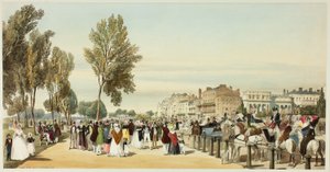 Hyde Park in der Nähe des Crosvenor Gate, Tafel sechzehn aus Originalansichten von London wie es ist