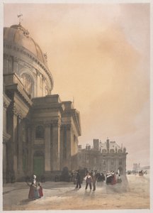 Malerische Architektur in Paris, Gent, Antwerpen, Rouen: Die Kapelle des Instituts, Paris von Thomas Shotter Boys