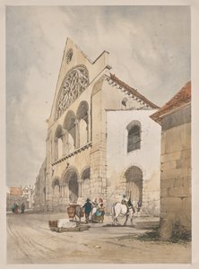 Malerische Architektur in Paris, Gent, Antwerpen, Rouen: St. Andre, Chartres, Frankreich von Thomas Shotter Boys
