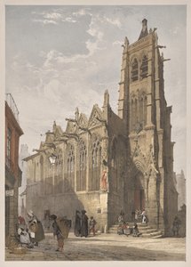 Malerische Architektur in Paris, Gent, Antwerpen, Rouen: St. Severin, Paris von Thomas Shotter Boys