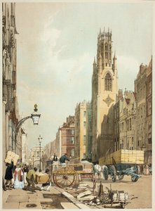 St. Dunstans Fleet Street, Tafel 23 aus Original Views of London as It Is