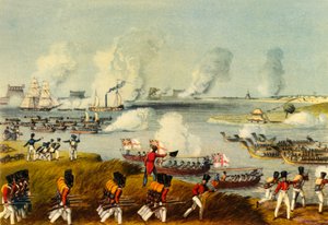 Kombinierte Marine- und Landstreitkräfte, Burma, 27. März 1825 von Thomas Stothard