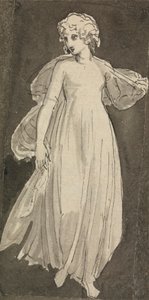 Mädchen, Ganzfigur, von vorne von Thomas Stothard