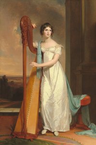 Dame mit einer Harfe: Eliza Ridgely, 1818