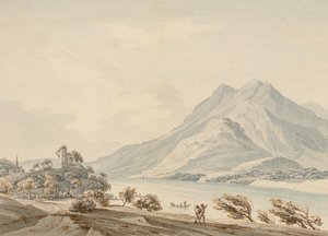 Berg Rigi und die alte Burg Habsburg am Vierwaldstättersee