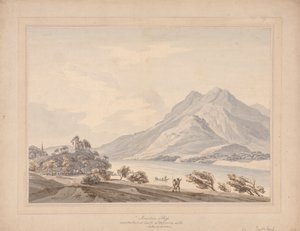 Berg Rigi und die alte Burg Habsburg am Vierwaldstättersee
