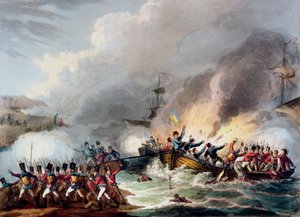Landung der britischen Truppen in Ägypten, März 1801, 1815 von Thomas Sutherland