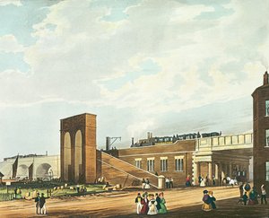 Eingang nach Manchester über die Water Street, graviert von Henry Pyall, veröffentlicht von Ackermann und Co., 1831 von Thomas Talbot Bury