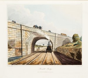 Rainhill-Brücke, veröffentlicht 1831 von Thomas Talbot Bury