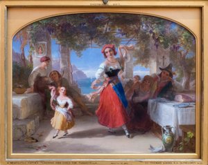 Eine italienische Mutter bringt ihrem Kind die Tarantella bei von Thomas Uwins