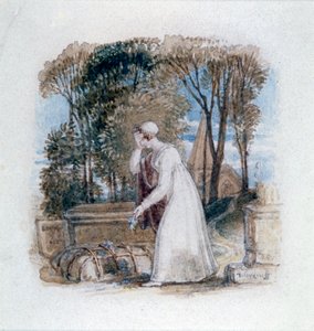 Constantia am Grab von Theodosius, 19. Jahrhundert von Thomas Uwins