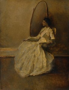 Dame in Weiß Nr. 1 von Thomas Wilmer Dewing