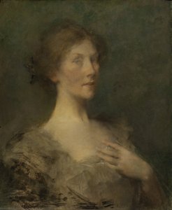 Porträt einer Dame, ca. 1895 von Thomas Wilmer Dewing