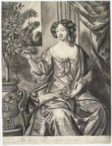 Dame mit Blumentopf; Die Lady Elisabeth Jones nach Sir Peter Lely