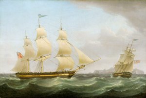 Das Schiff Phoenix, spätes 18. Jahrhundert - frühes 19. Jahrhundert von Thomas Whitcombe