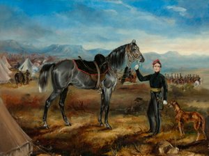 Charley, das Pferd von Captain T W Goodrich, Cape Mounted Riflemen von Thomas White Goodrich