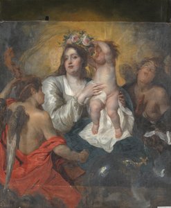 Die Jungfrau von dem Christuskind gekrönt von Thomas Willeboirts Bosschaert