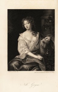 Nell Gwyn, Restaurationsschauspielerin, Geliebte des Earl of Rochester, langjährige Geliebte von König Karl II. von England