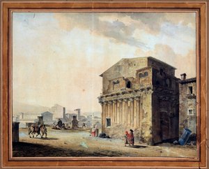 Rom. Das Haus des Pontius Pilatus, 1788 von Thomas de Thomon