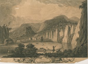 Wetton Mill: Gravur, nd [ca. 1743] von Thomas of Derby (after) Smith